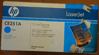 HP CE251A (504A) Ciano Toner Originale per CP3525