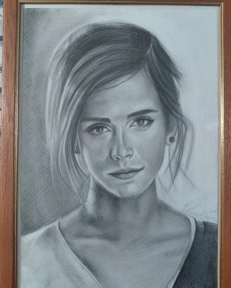   Ritratto di Emma Watson matita su carta |Arte