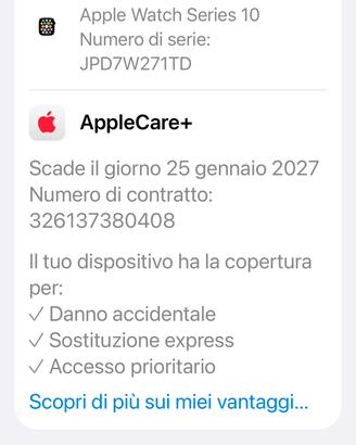 Apple Watch 10 46 mm co apple care +