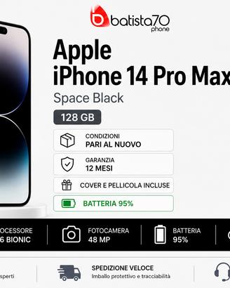 Apple iPhone 14 Pro Max Space Black 128 Gb