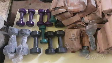 Manubri fissi per aerobica e fitness in pvc