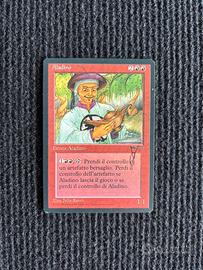 Mtg carta magic Aladino signed