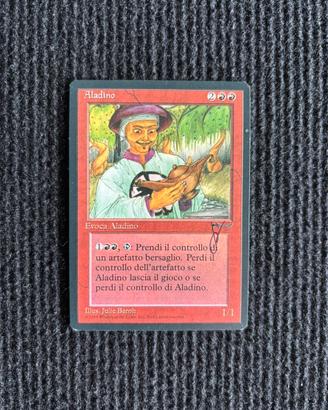Mtg carta magic Aladino signed