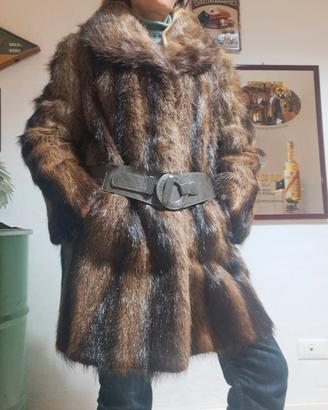 Pelliccia vintage pelo morbido vera pelliccia