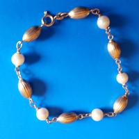 BRACCIALE IN ORO E PERLE