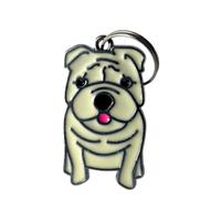 Medaglietta a forma di Razza (Bulldog Inglese)