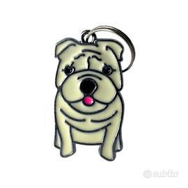 Medaglietta a forma di Razza (Bulldog Inglese)