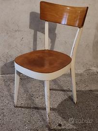 Sedia vintage anni 50 in faggio curvato 