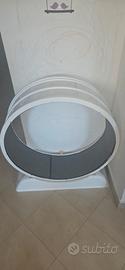 Ruota tiragraffi per gatto 80 cm di colore bianco
