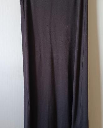 Vestito Lungo Smanicato Mango - Nero