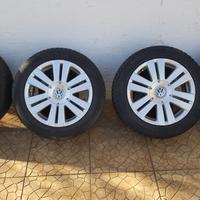 Cerchi Wolkswagen e gomme invern.205/55/R16