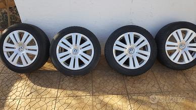 Cerchi Wolkswagen e gomme invern.205/55/R16