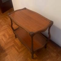 Carrellino in legno stile barocchino