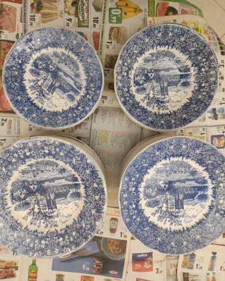 servizio di piatti  in ceramica english style 