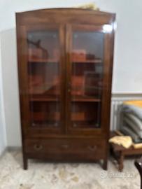 Antica vetrinetta cristalliera dell’ 800 da coll