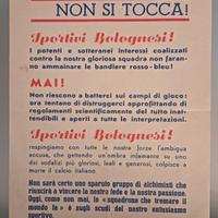 volantino squadra di calcio Bologna 