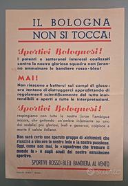 volantino squadra di calcio Bologna 
