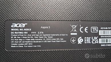 acer n20c5 pezzi ricambio