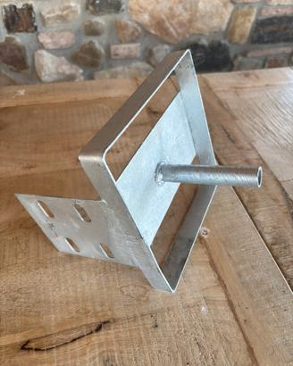 Porta sale per cubo quadro in ferro zincato