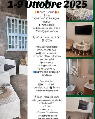 Casa vacanze - settimanale-mensile - finesettimana