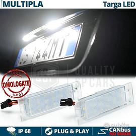 Placchette LED Luci Targa FIAT MULTIPLA NO Errori