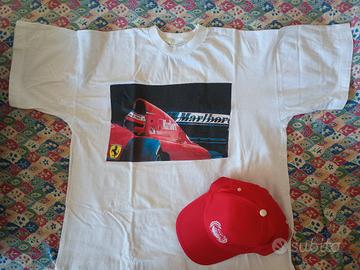 t-shirt e cappellino ferrari