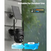 Telecamera wifi 1440p con pannello solare