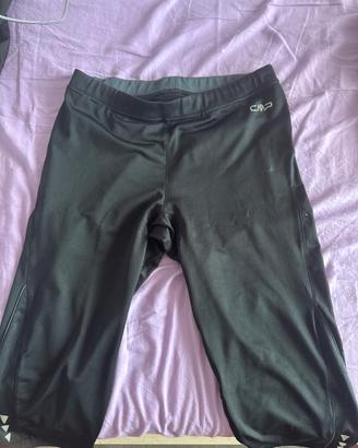 Pantaloni sportivi neri media lunghezza