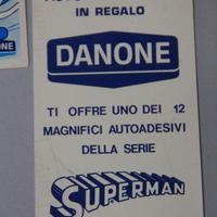 Danone Batman e Robin adesivi anni 70