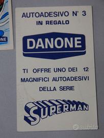 Danone Batman e Robin adesivi anni 70