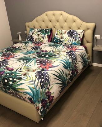 Letto matrimoniale in pelle