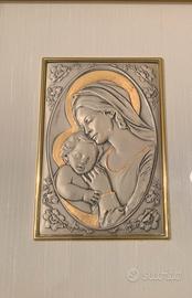 Icona Sacra argento 925 dorato