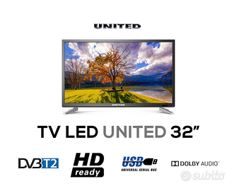 TV LED United 32 pollici HD-Ready DVB-T2