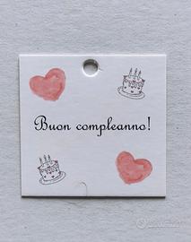 Bigliettini Buon Compleanno 1000 pz