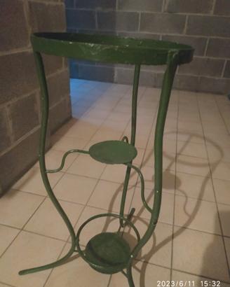 Antico Lavabo porta catino in Ferro battuto