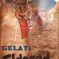 TABELLA INSEGNA PUBBLICITARIA GELATI ELDORADO