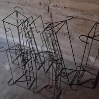 portavasi da ringhiera in ferro 