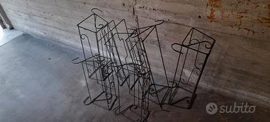 portavasi da ringhiera in ferro 