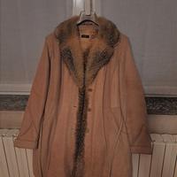 Cappotto in vera pelle 100% made in Italy cammello