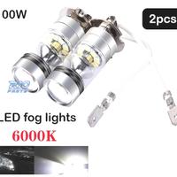 KIT DI LAMPADE ANTI-FOSCHIA A LED H3 100W CANBUS