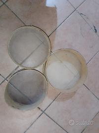 set da 3 setacci  vintage di diverse misure 