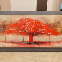 quadro albero rosso