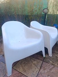 2 sedie da giardino bianche Skarpö Ikea