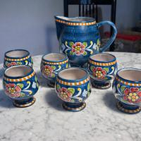 Set ceramica artistica dipinta a mano