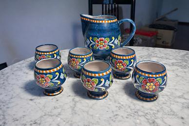 Set ceramica artistica dipinta a mano