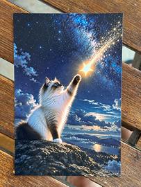 Stampa a tema gatti (gatto stella) 10x15
