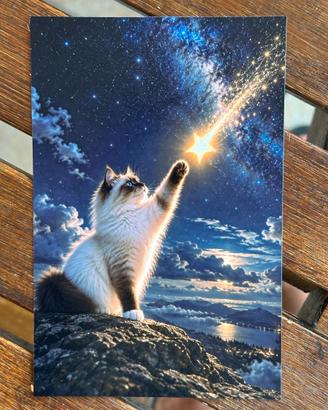 Stampa a tema gatti (gatto stella) 10x15