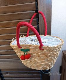 Borsa in paglia firmata Labelrose