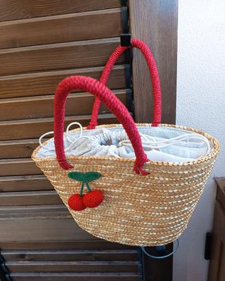 Borsa in paglia firmata Labelrose