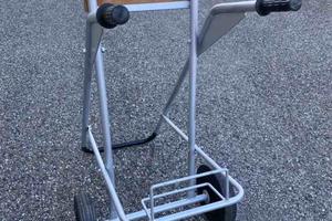 Carrello porta motore e serbatoio acciaio